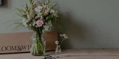 Bloom and Wild flower arrangement and box
